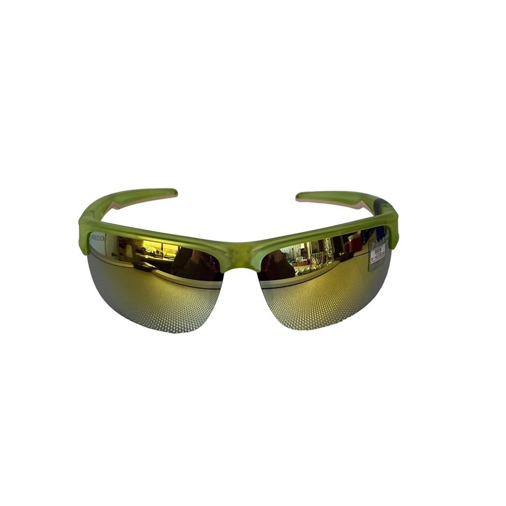 Kreedom Polycarbonate Sport Sunglasses UV Protection Green Peach Athleisure NEW